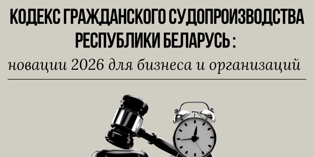 Семинар на тему «Кодекс гражданского судопроизводства Республики Беларусь: новации 2026 для бизнеса и организаций»